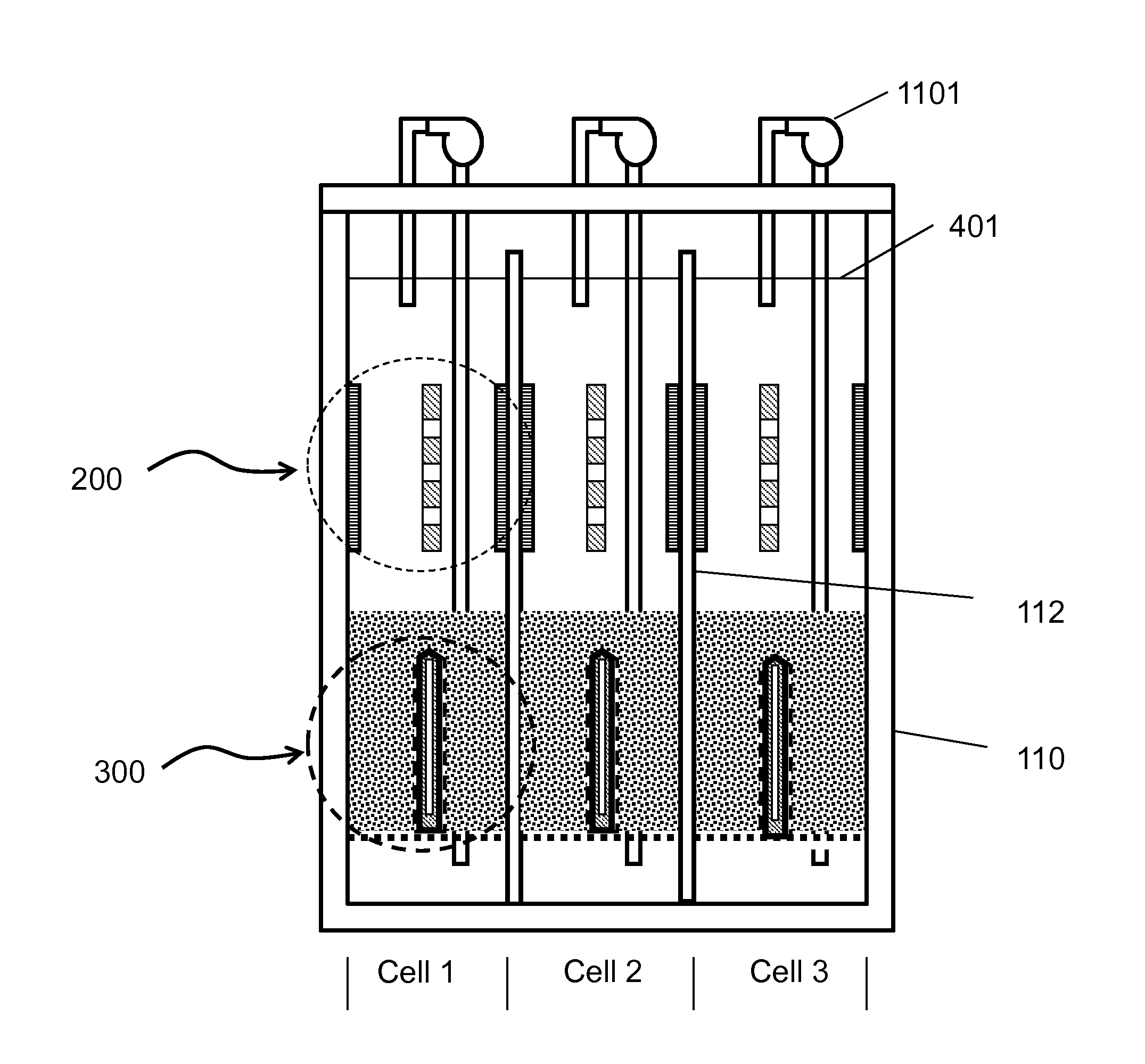 Electrochemical system for storing electricity in metals