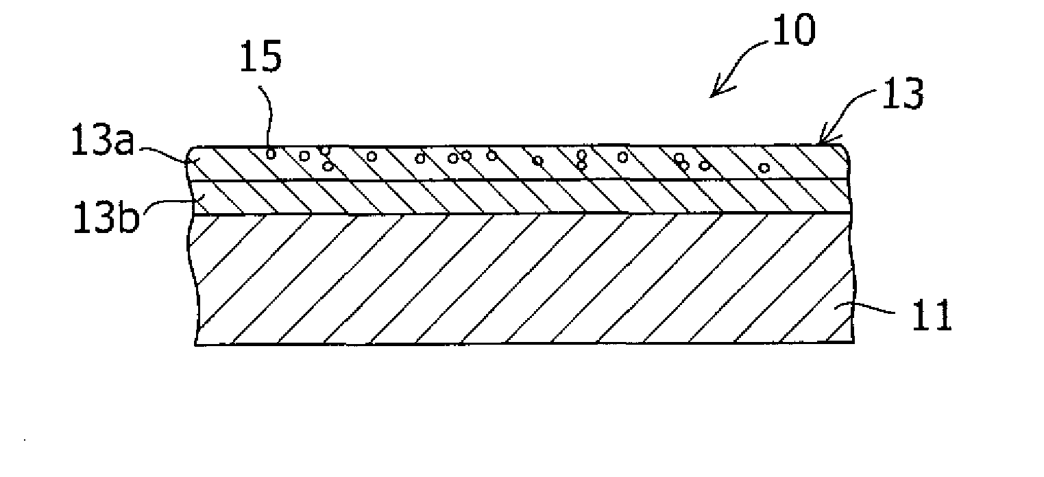 Catalyst for treating exhaust gases, method for producing the same, and method for treating exhaust gases