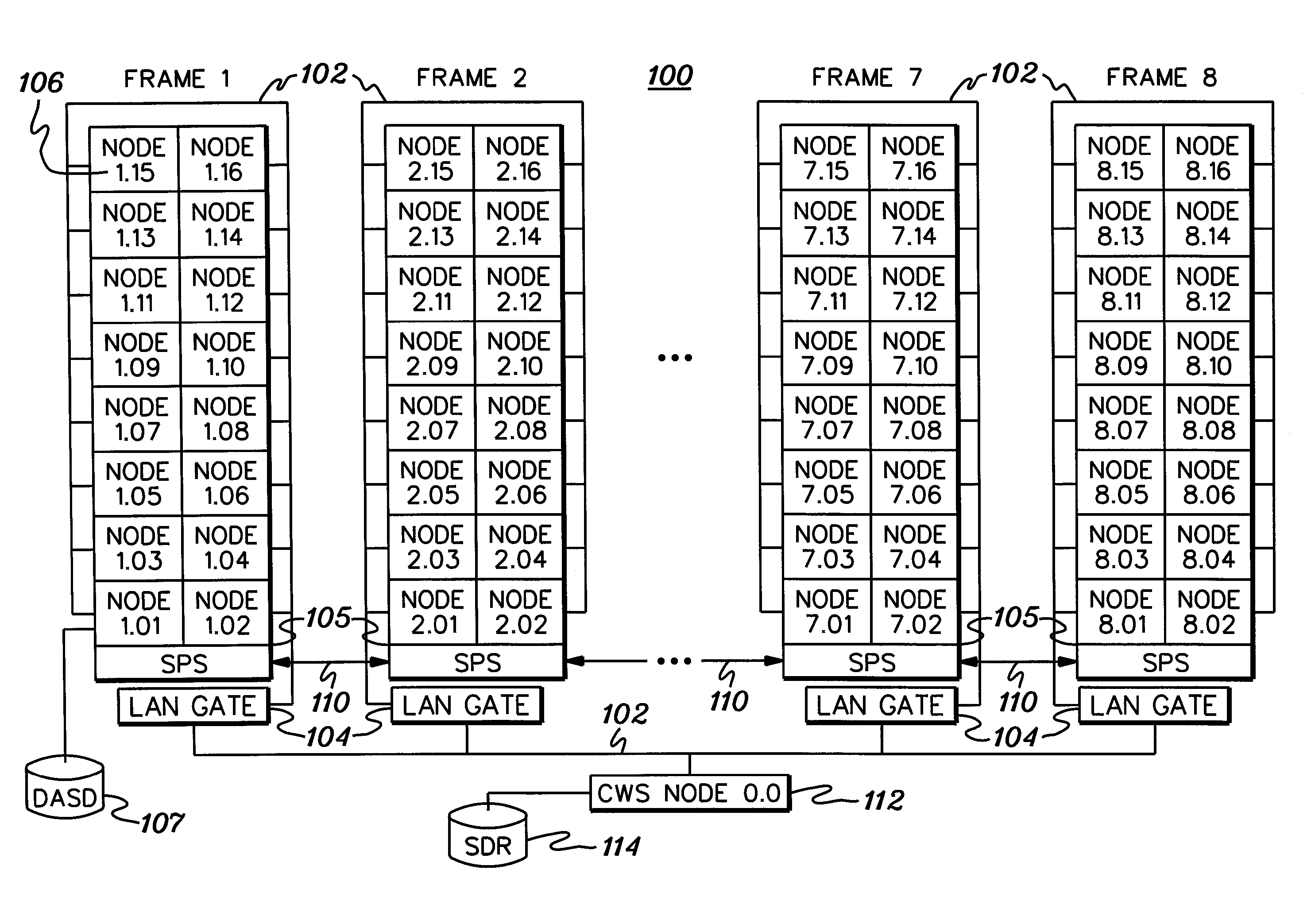 Technique for controlling selection of a peek adapter or a read adapter from multiple adapters connected to a high speed switch