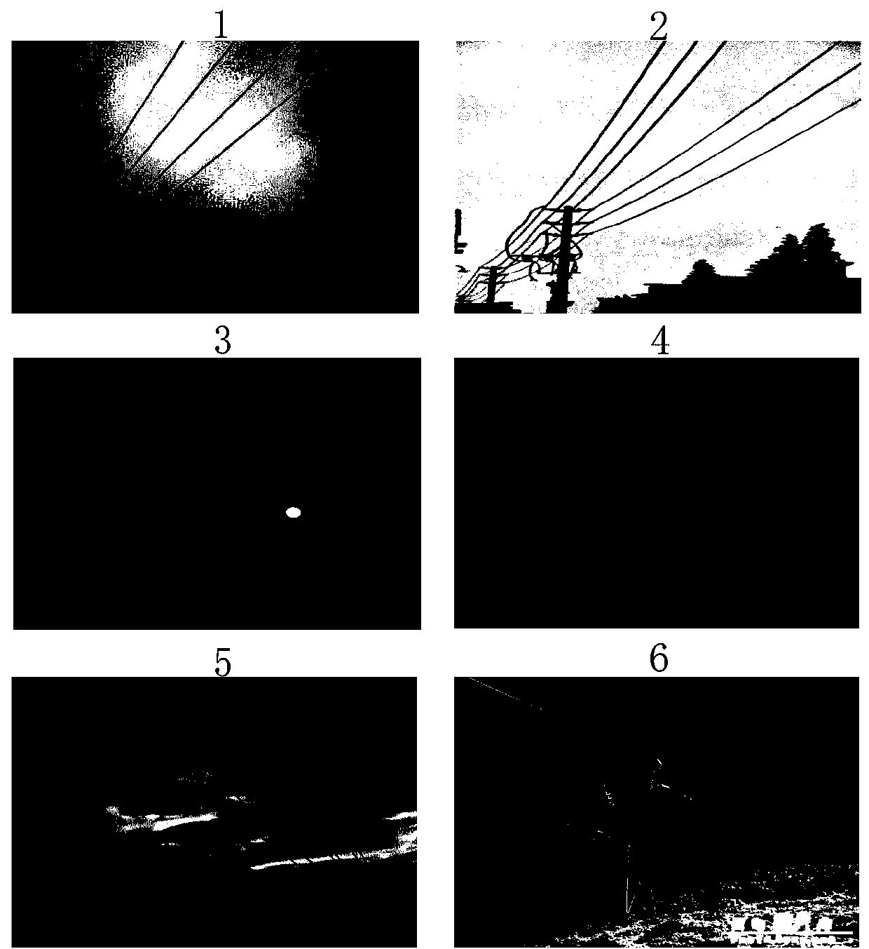 Method for electric transmission line image processing under complicated background based on image classification