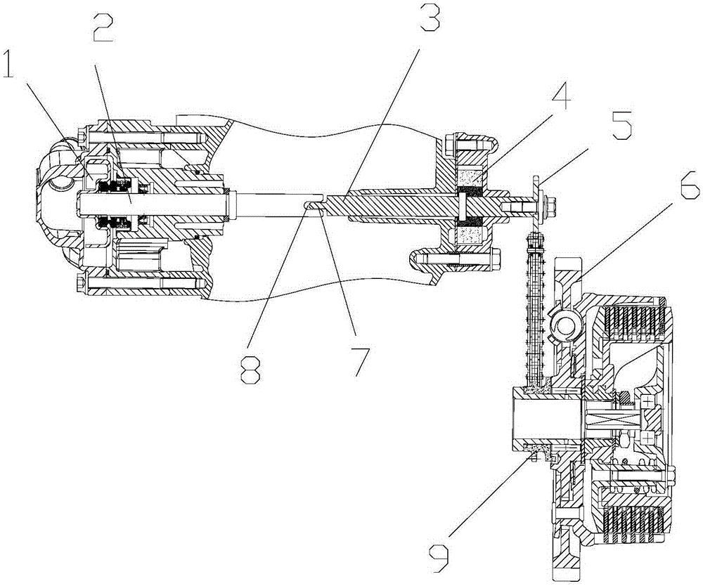 Linkage type pumping system and engine thereof