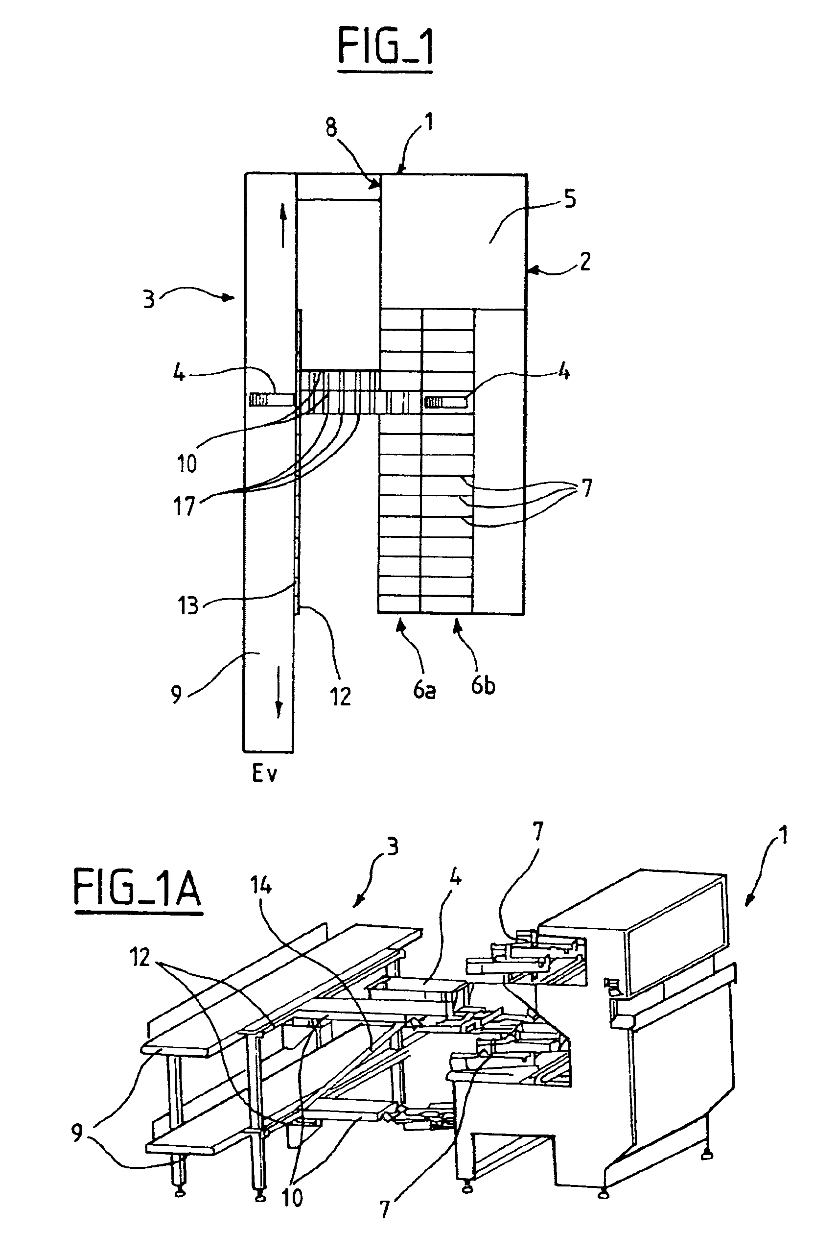 Postal sorting machine including a bin-transfer structure