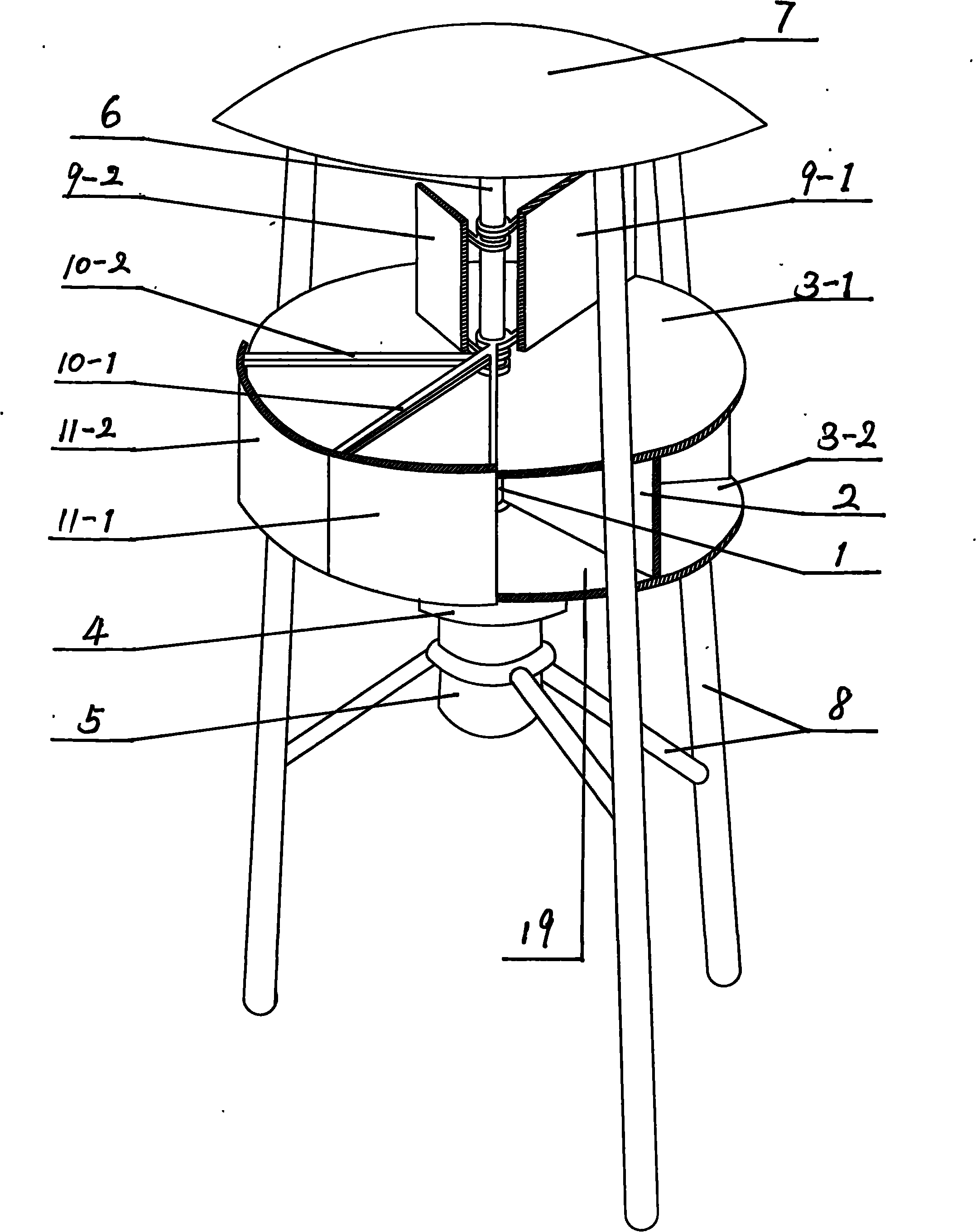 Elastic speed control wind power generator