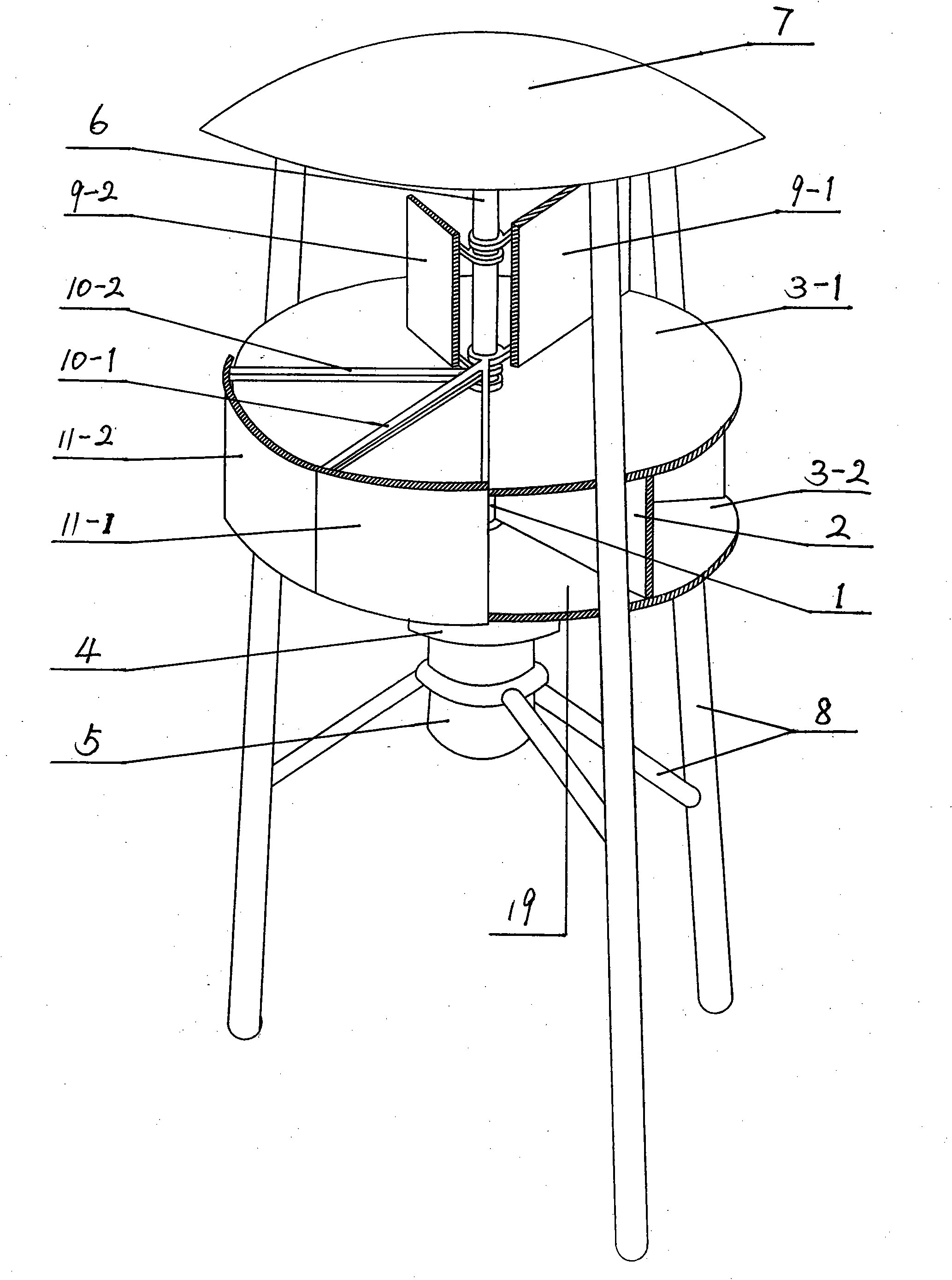 Elastic speed control wind power generator