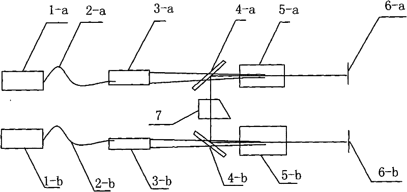 Diode laser dual-end-surface-pumped dual-output all-solid-state laser