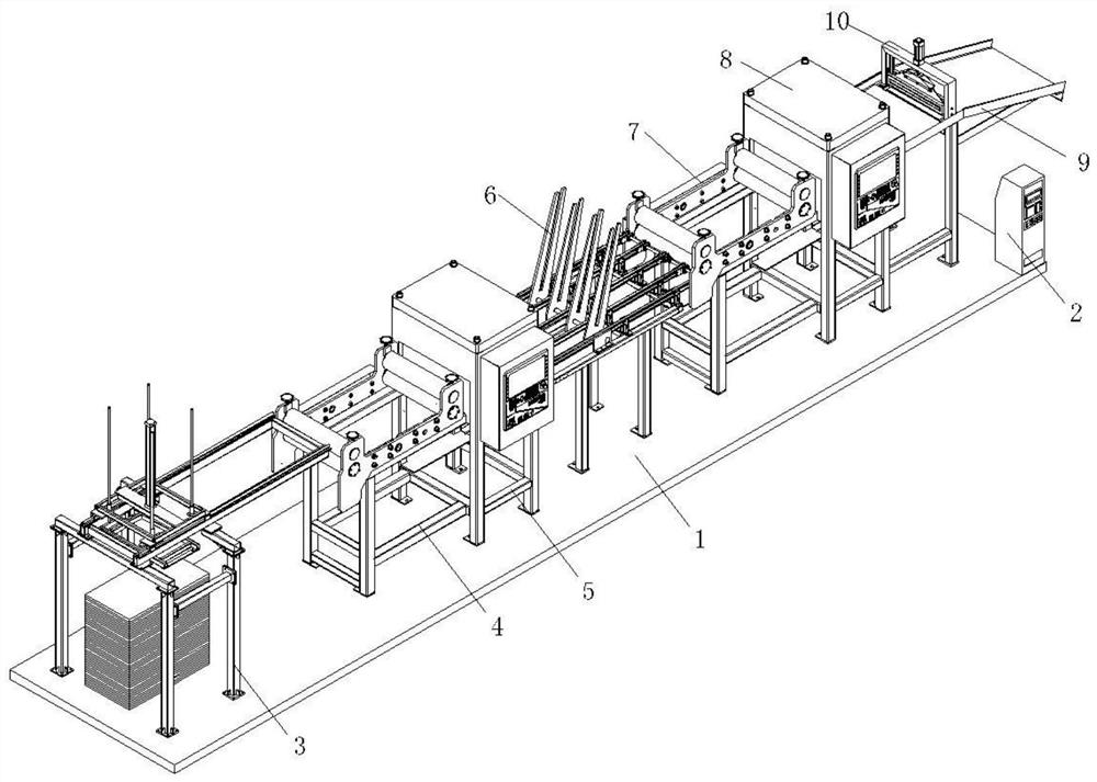 Blockboard appearance flatness detection device for wood processing