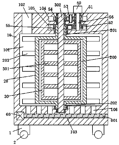 Bridge construction device with long service life