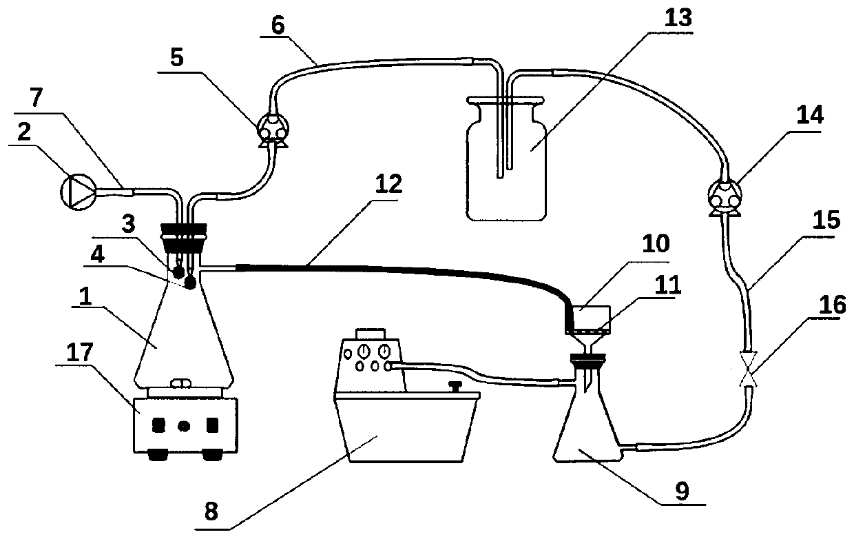 Separation extracting device and method for micro plastic in soil