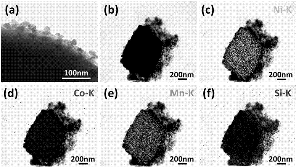 Preparation method of coated lithium ion battery ternary positive electrode material