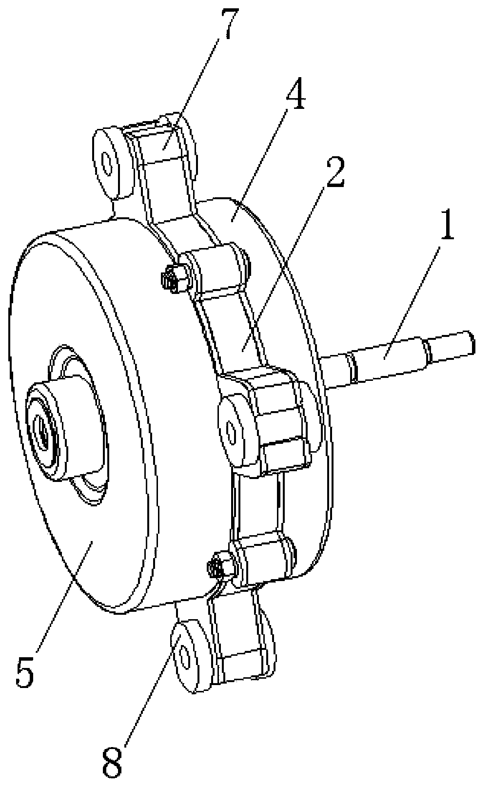 Coreless disc type motor