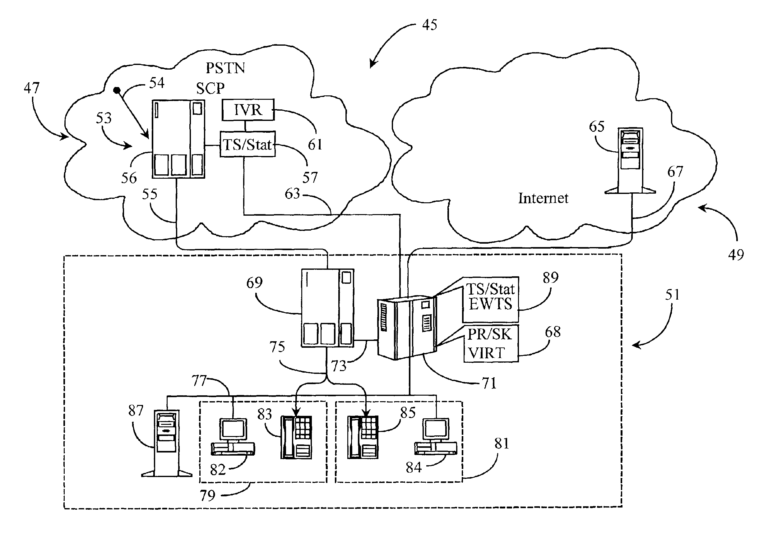 Method for estimating telephony system-queue waiting time in an agent level routing environment