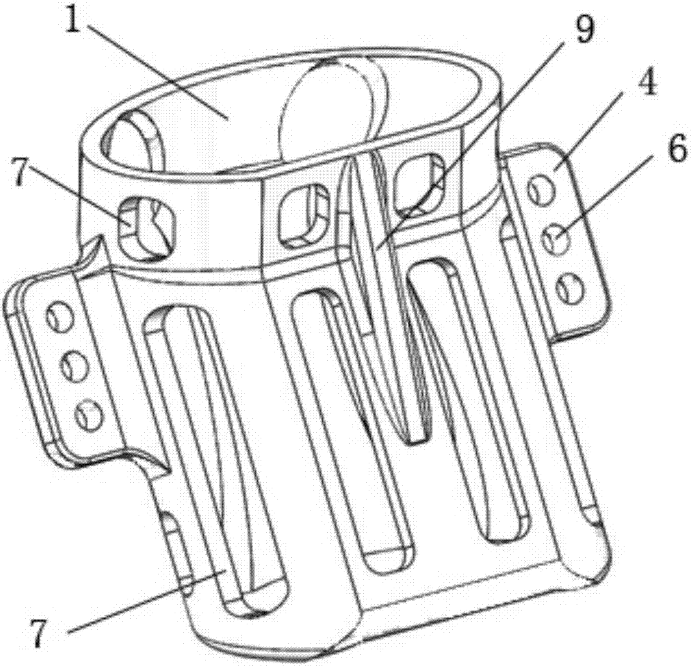 Human sacral prosthesis fusion device and preparing method thereof