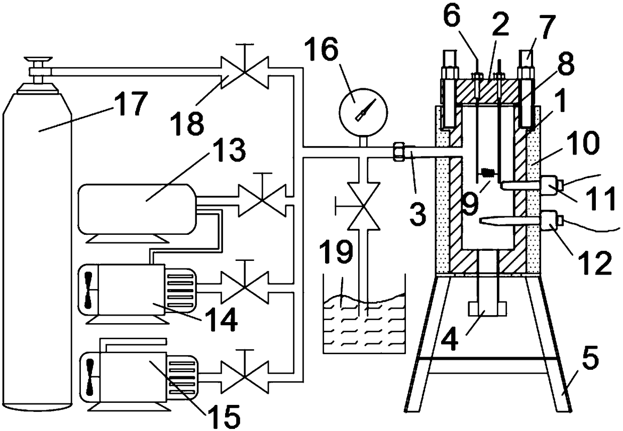 Rapid testing system and method for explosion limit of combustible medium under high temperature and high pressure