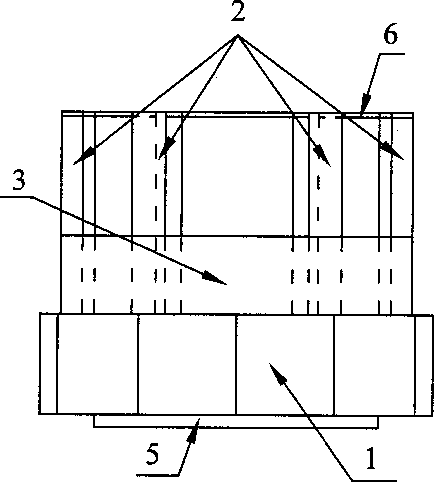 Semi submersible type under water construction flow blocking device