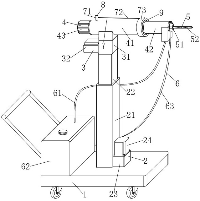 Drilling device for stone mining