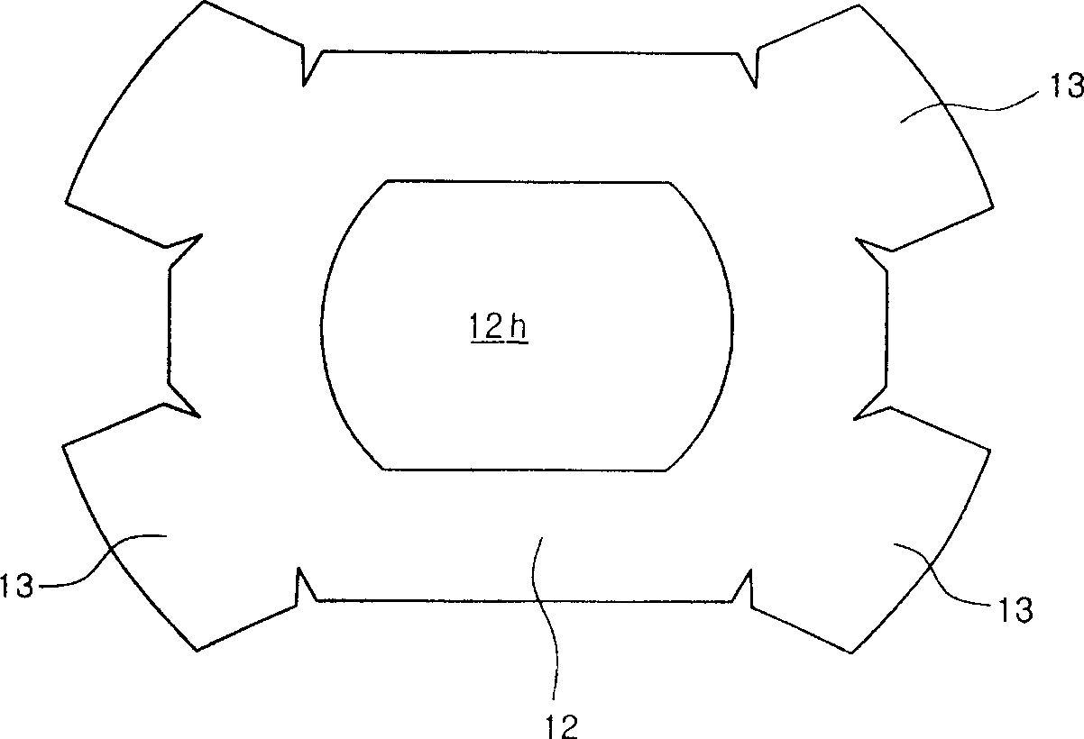 Stator device for closed type compressor