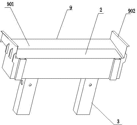 Hydraulic lifting vehicle fixing device