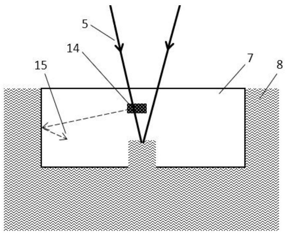 Device and method for processing low-taper glass deep holes by liquid flow coating assisted laser back wet etching