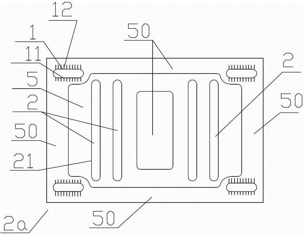 Riveted plate for building installation and building installation structure