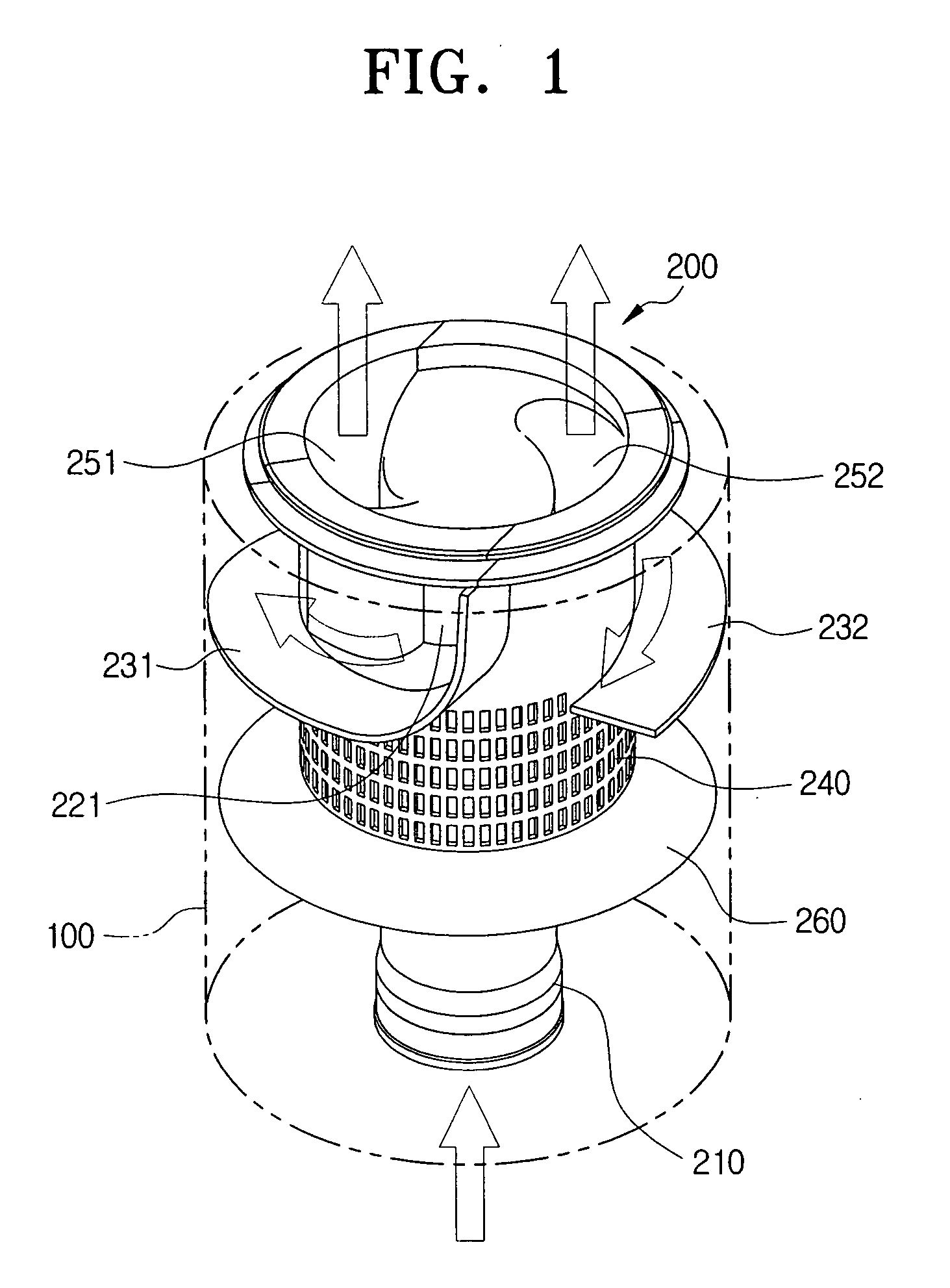 Dust collecting apparatus of vacuum cleaner