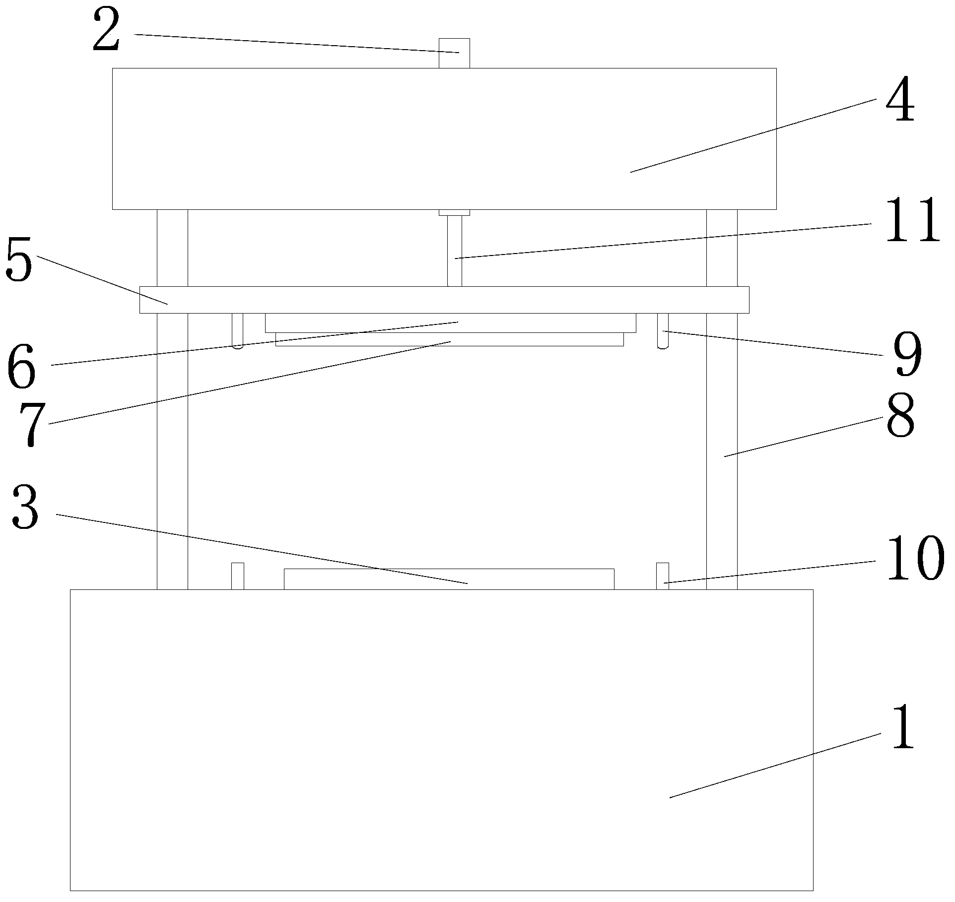 PCB buffering and locating hot-pressing fixture