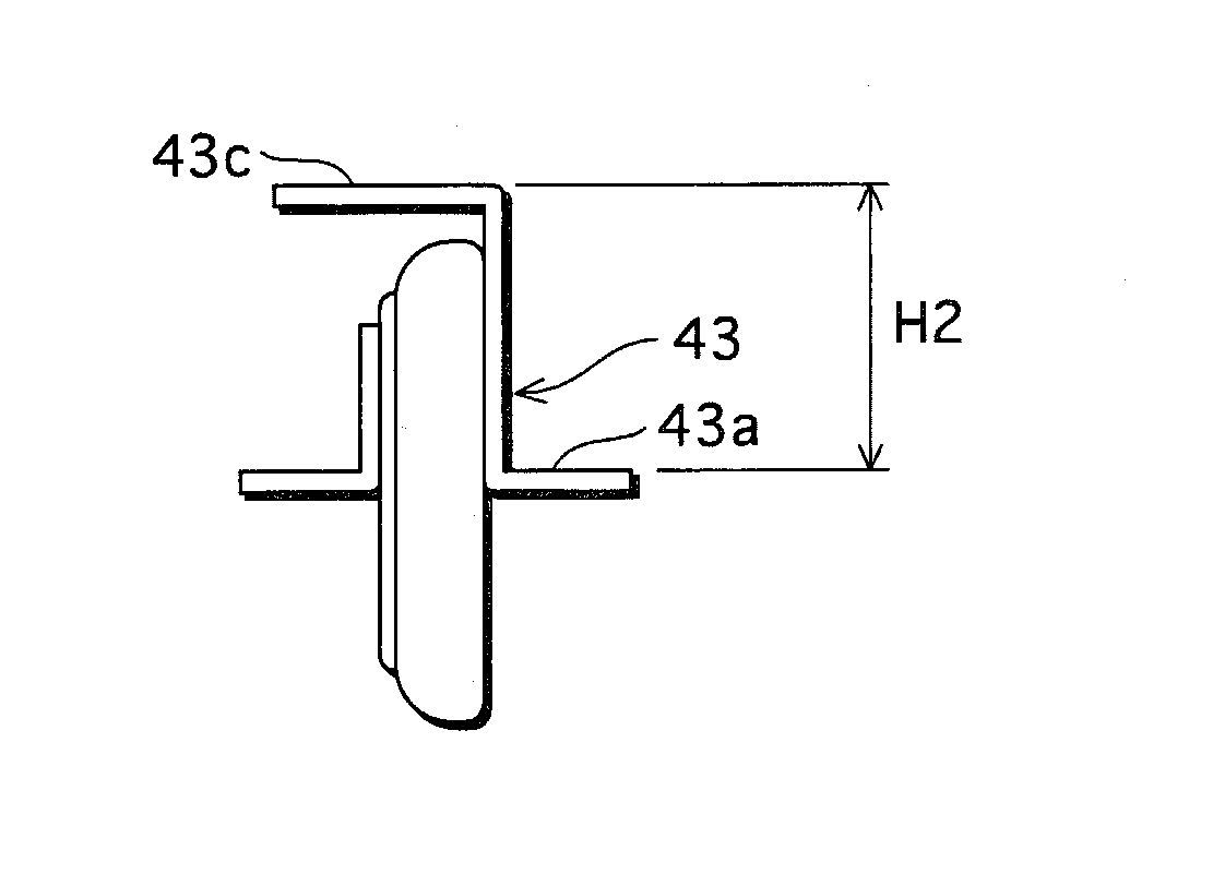 Mounting board including a flat-type electrical element and capable of being reduced in size, and lead-attached electric element that is flat in shape and has a lead bonded to each electrode face