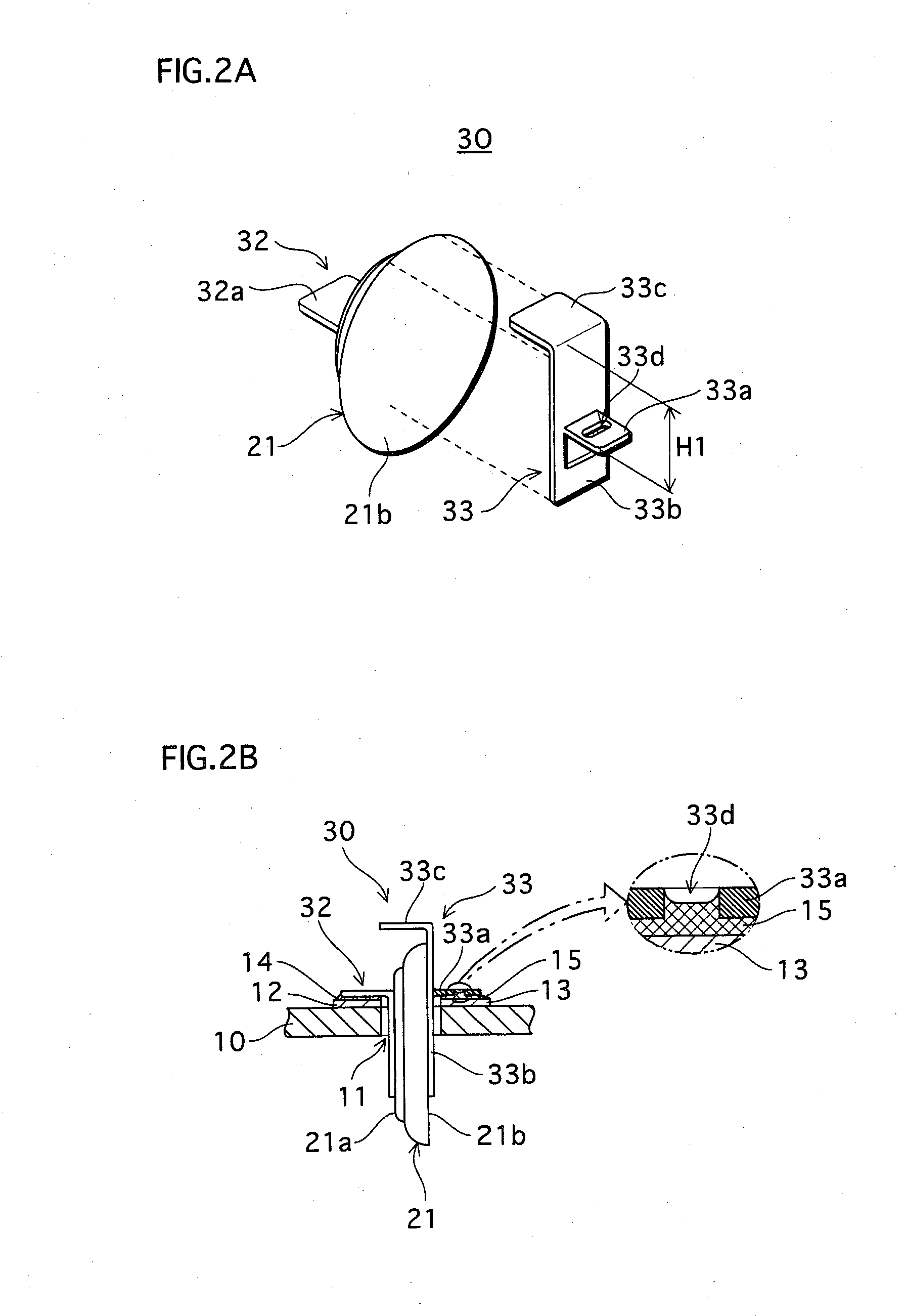 Mounting board including a flat-type electrical element and capable of being reduced in size, and lead-attached electric element that is flat in shape and has a lead bonded to each electrode face