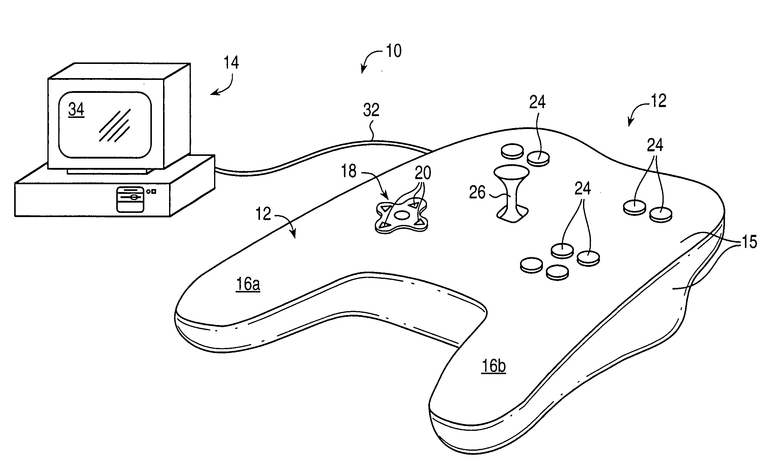 Directional tactile feedback for haptic feedback interface devices