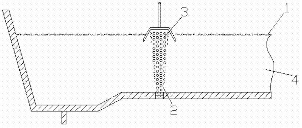 Blowing and refining device and method used for removing tundish molten steel inclusion