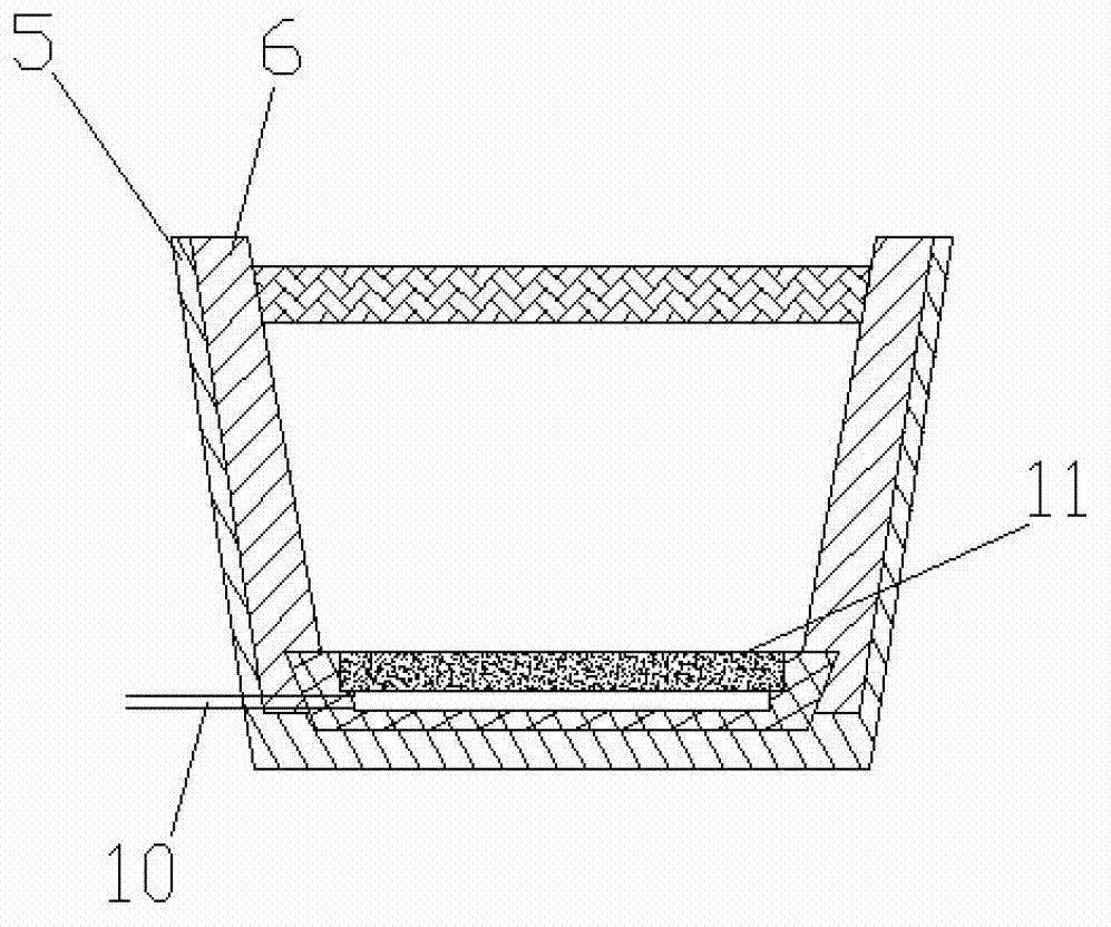 Blowing and refining device and method used for removing tundish molten steel inclusion