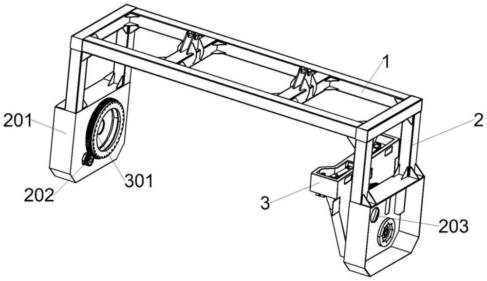 Container turnover lifting appliance