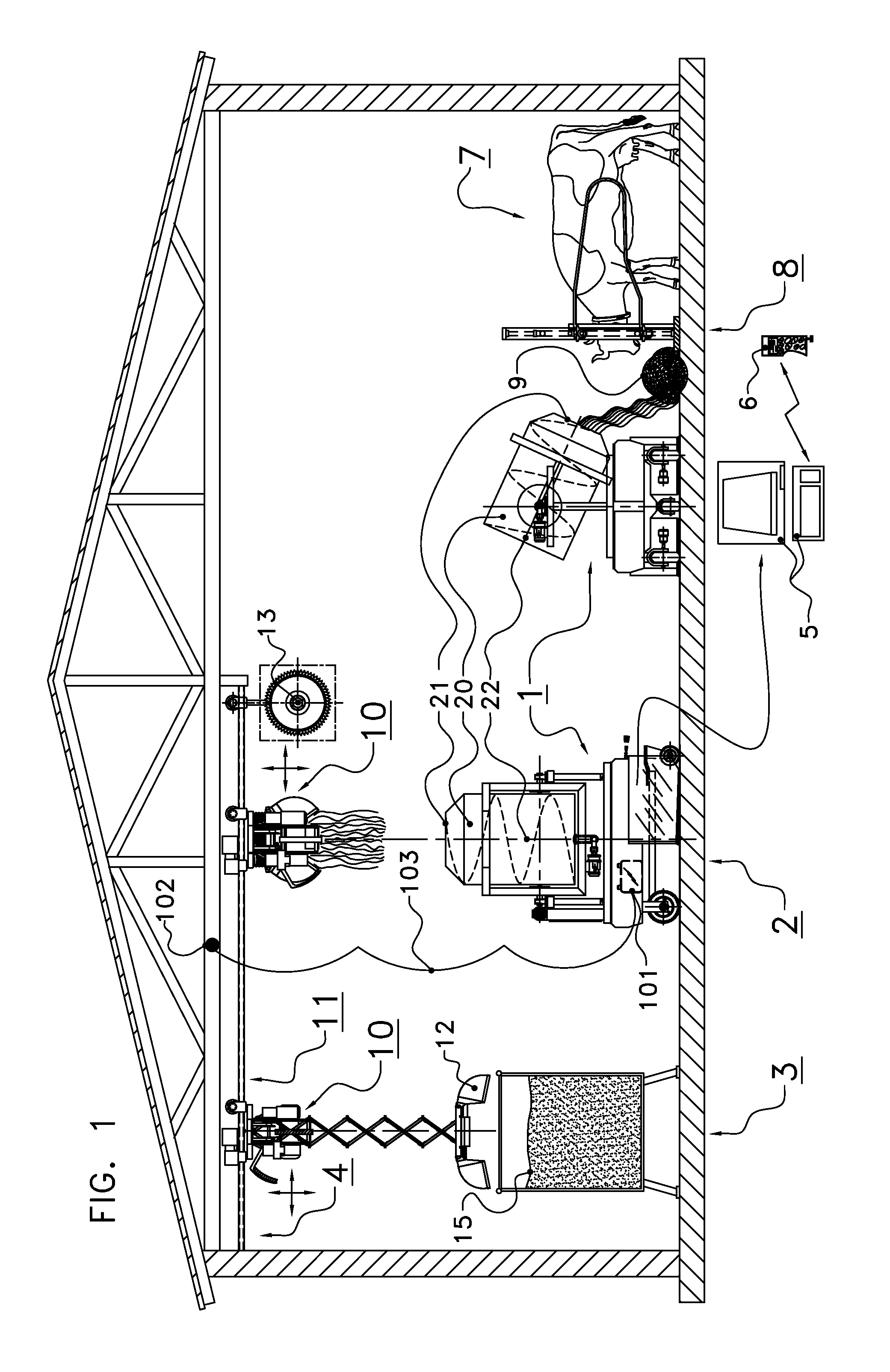 Feed wagon for feeding animals such as cows