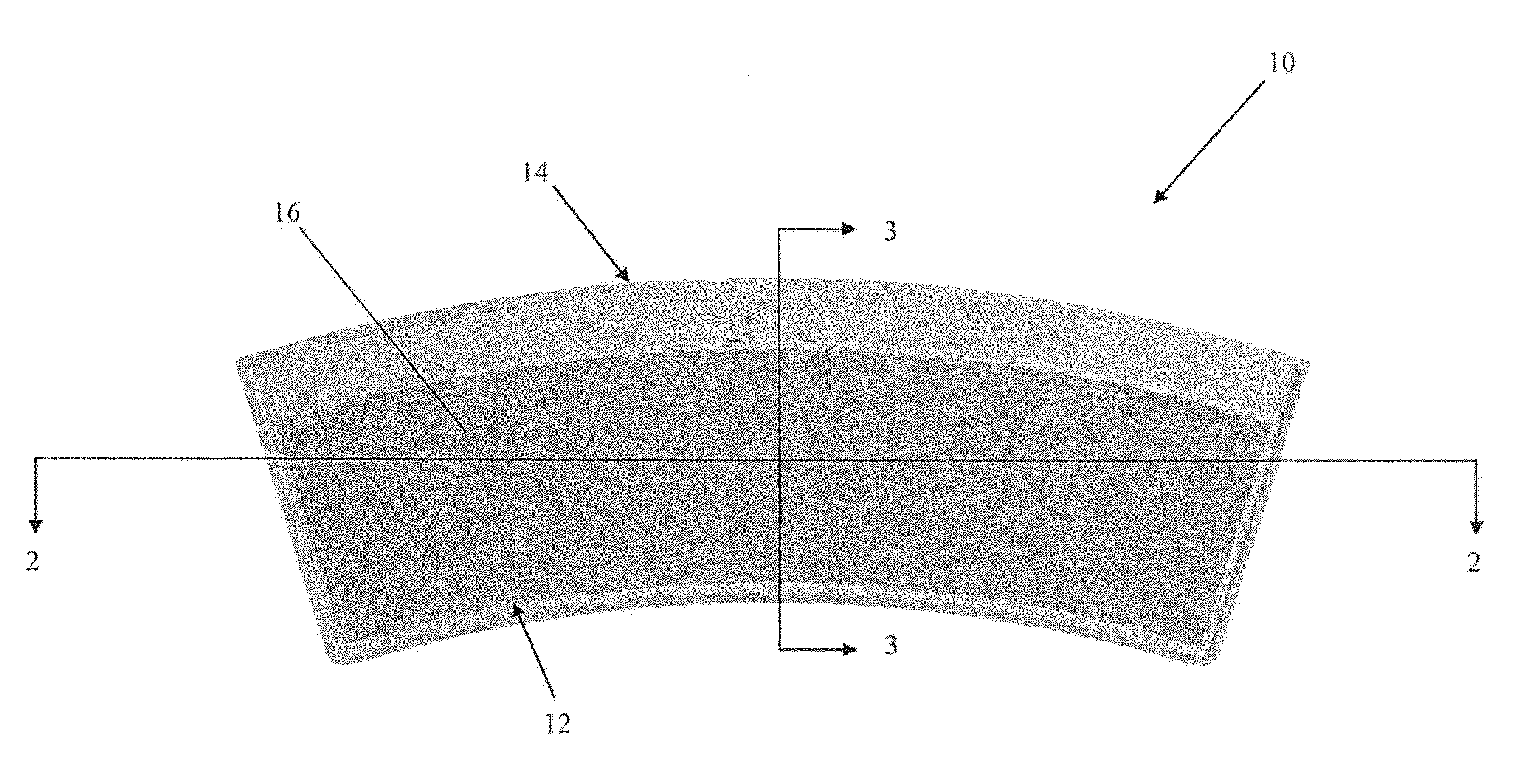 Conformal split planar flow air purifying filter