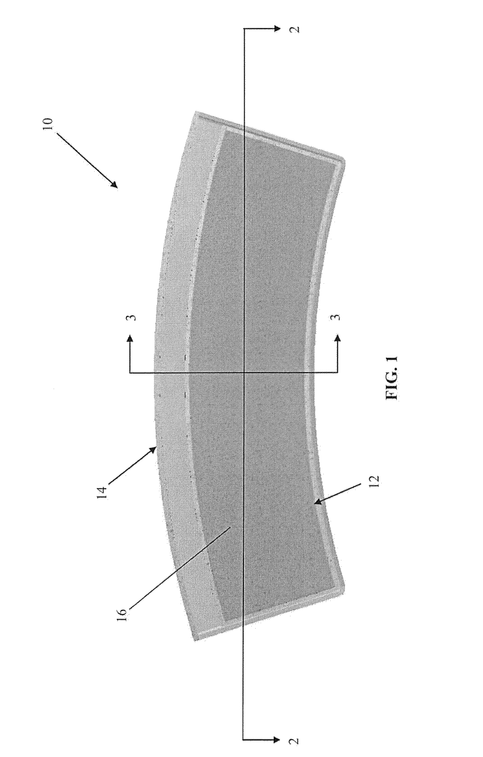 Conformal split planar flow air purifying filter