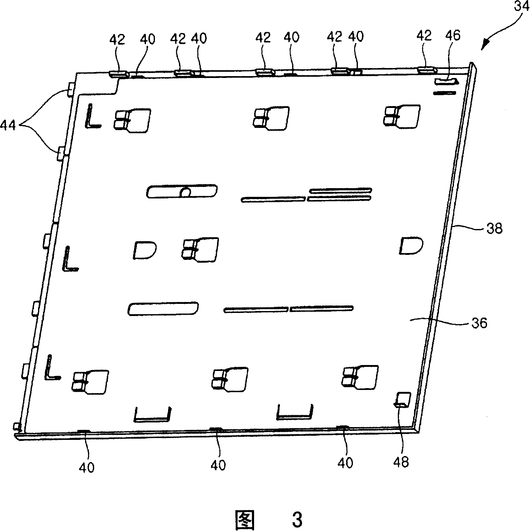 Side cover installation structure for computer