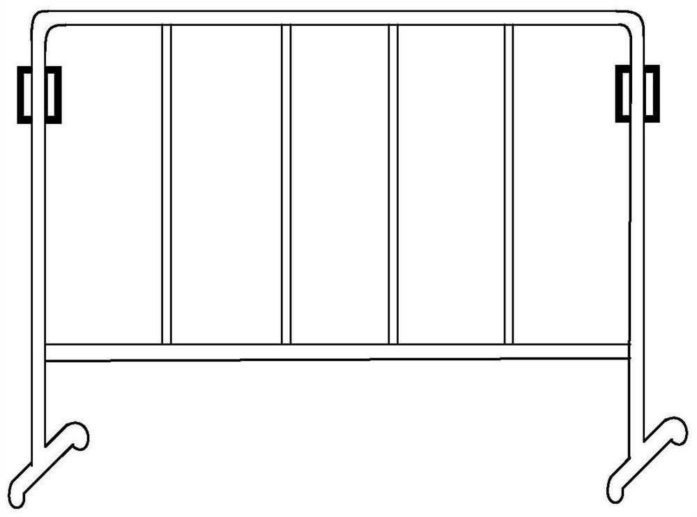 A passenger flow control system and control method in a station hall based on an intelligent isolation fence