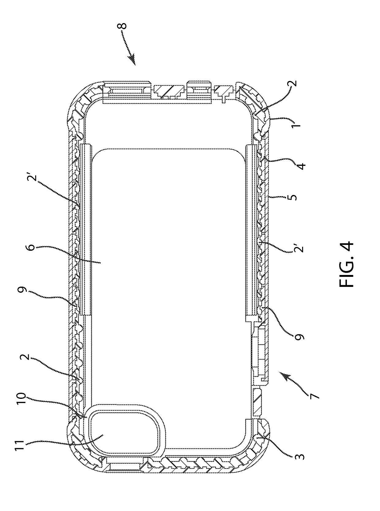 Case for a mobile device with a screen