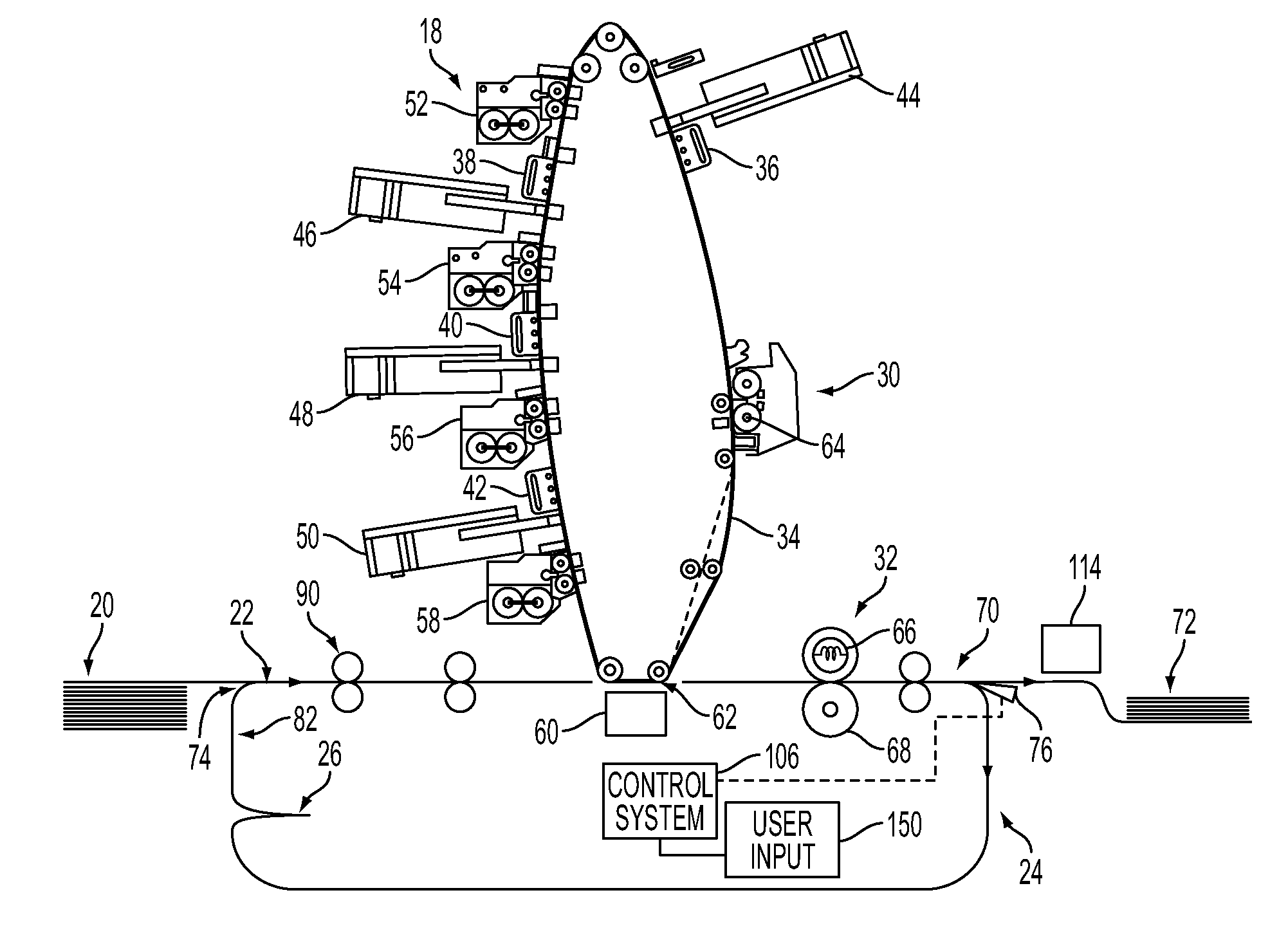 Combined sheet buffer and inverter