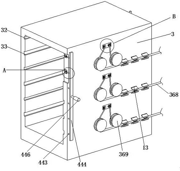 Charging cabinet for battery pack