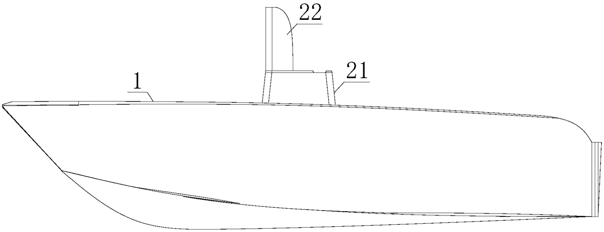 Glass steel ship and boat with PP composite board