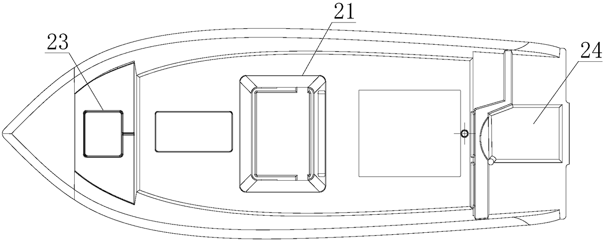 Glass steel ship and boat with PP composite board