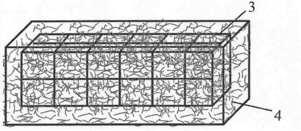 Three-dimensional porous framework-reinforced fiber sponge containing high-efficiency sound-absorbing material and preparation thereof