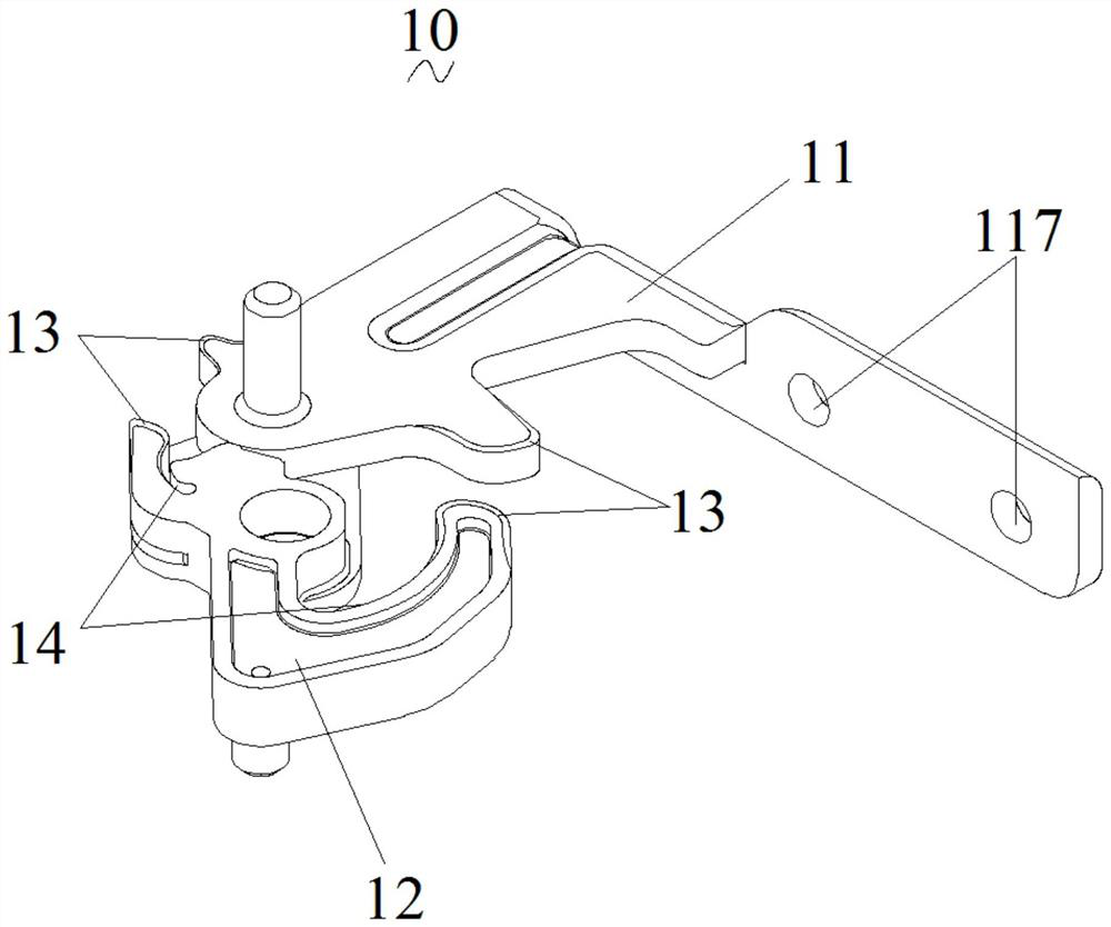 Refrigerator door hinge device and refrigerator