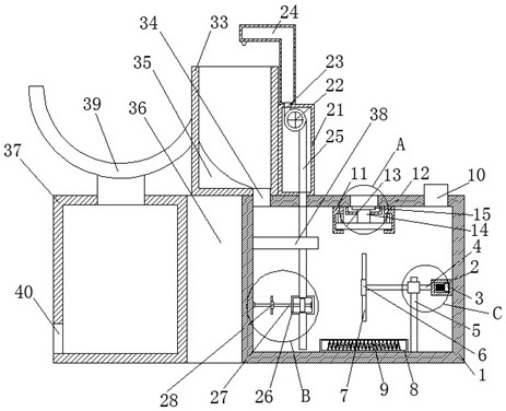 A heating device for dental equipment water