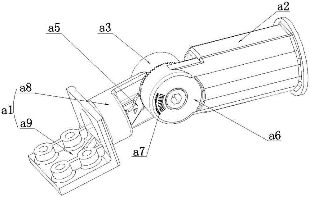 Angle-adjustable street lamp mounting assembly