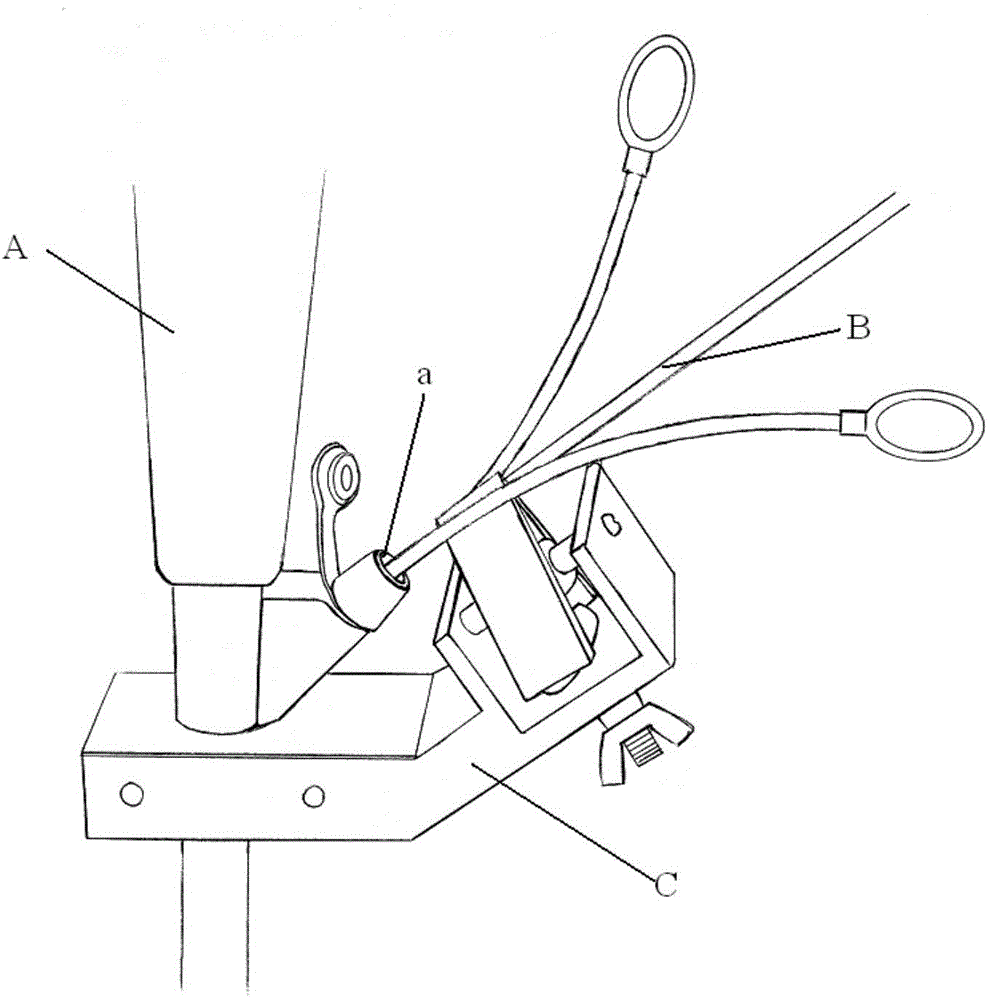 Separable bracket pushing system