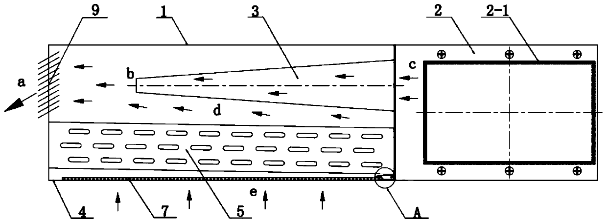 Active chilled beam tail end device and active chilled beam air conditioning system