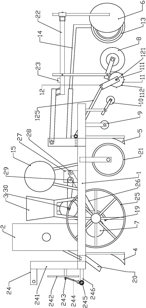 Automatic punching type peanut seeding machine