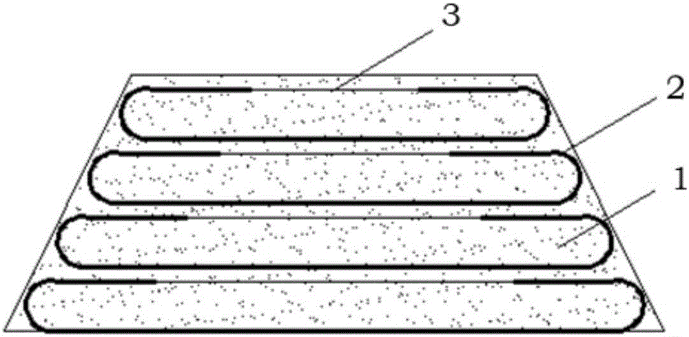 Wrapping type reinforcement solidification method for roadbed of high filled embankment