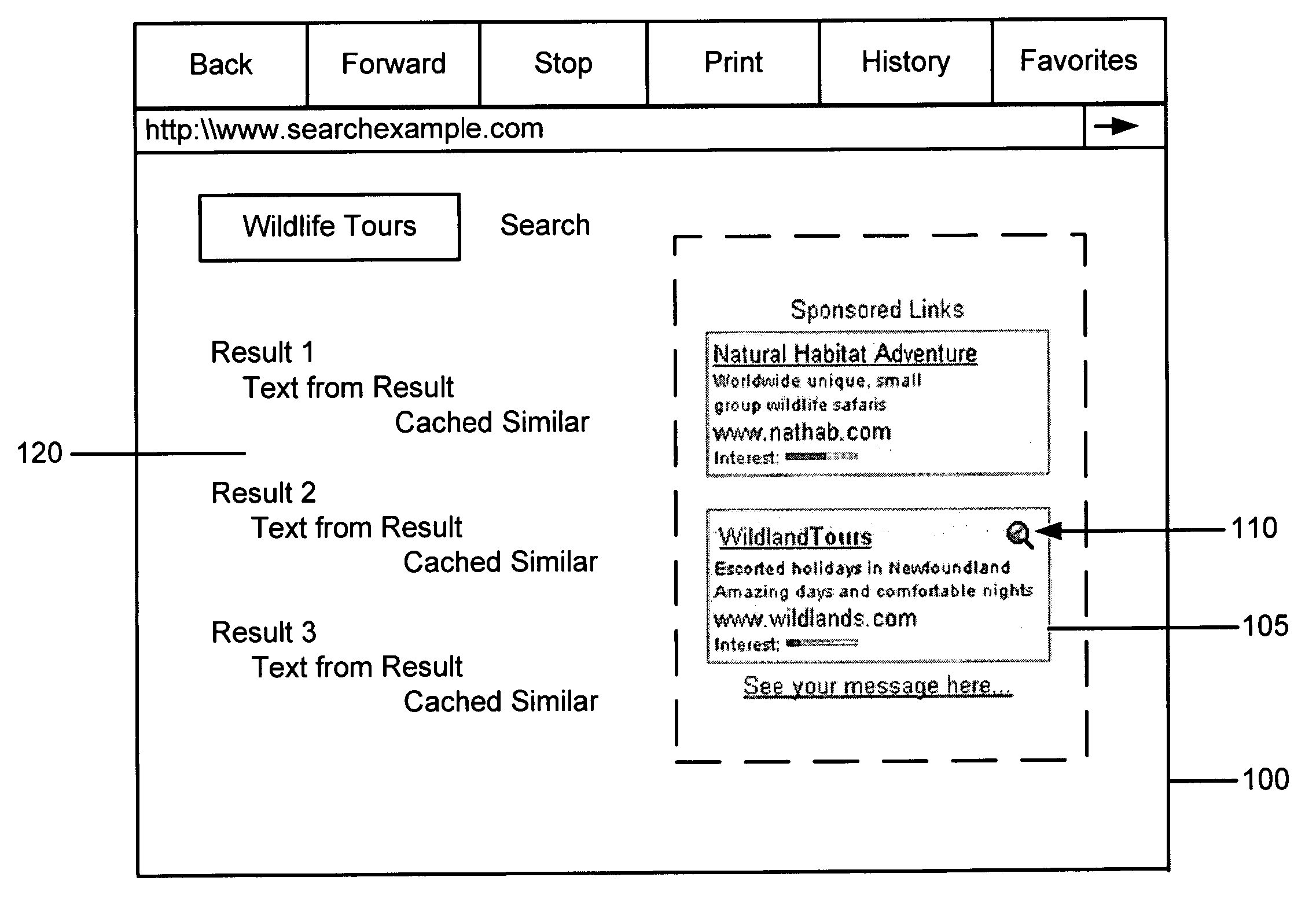 System and method for enabling an advertisement to follow the user to additional web pages